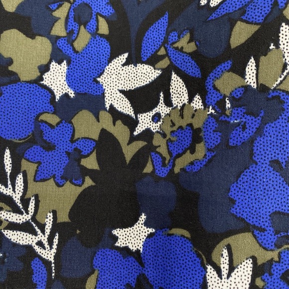 Tommy Hilfiger casual skirt size 12 blue print side pockets lined pleated preppy - Picture 3 of 7